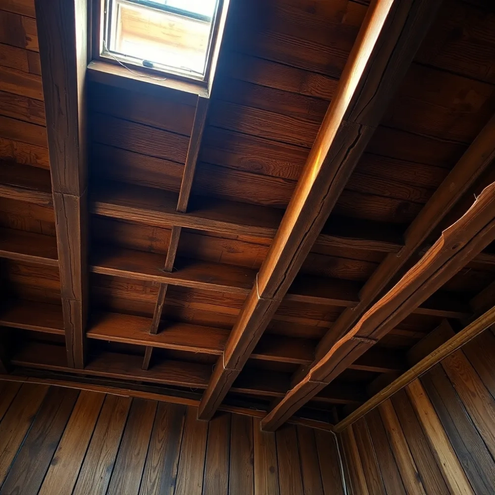 Drewniane stropy w kamienicy