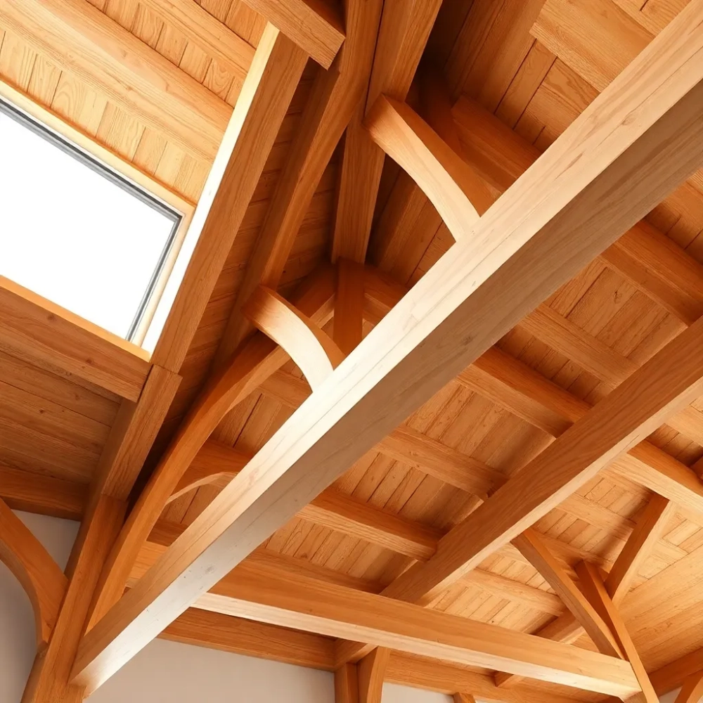 Jakie belki na strop drewniany 7m