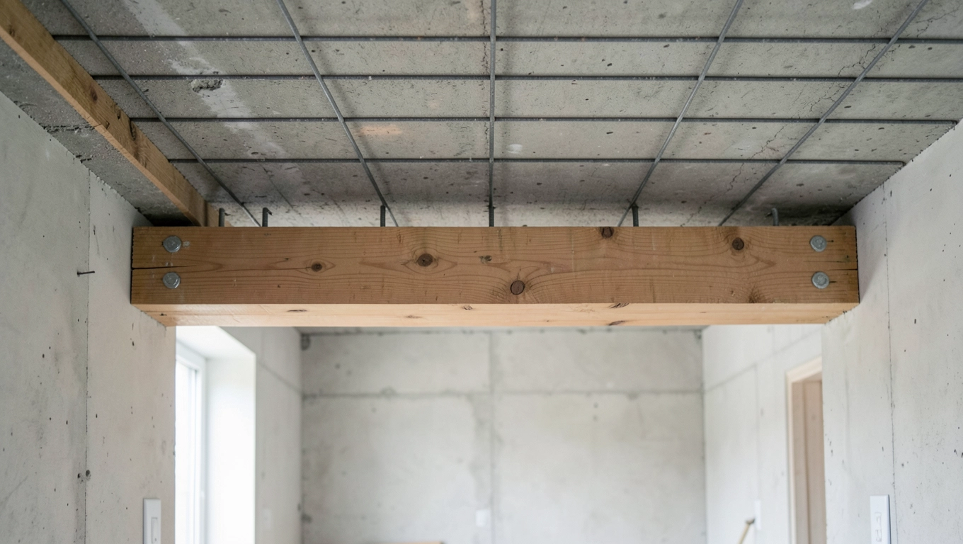 pozioma belka podtrzymująca strop