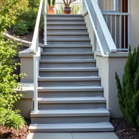 Jak przerobić strome schody betonowe