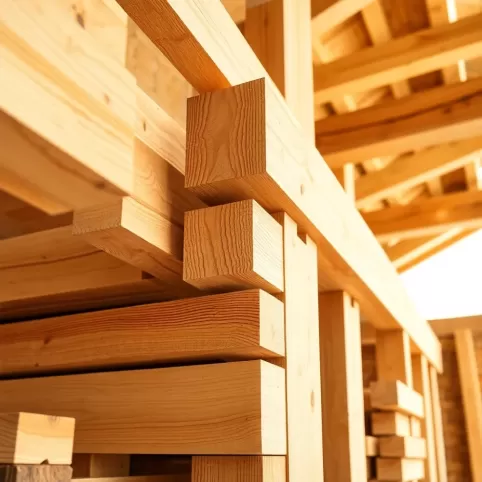 Jakie belki na strop drewniany 4m