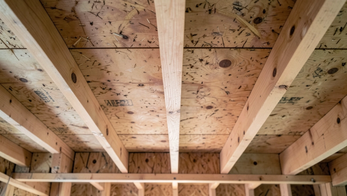 Strop drewniany rozstaw belek