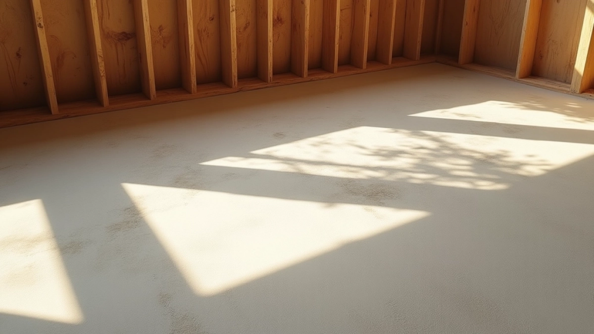 Suchy jastrych na stropie drewnianym